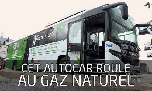 Expérimentation d'un car roulant au gaz naturel