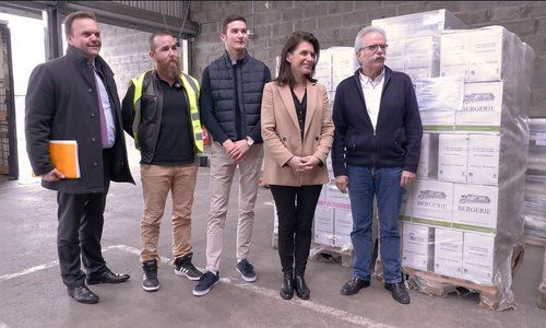 Premier bilan du Plan de Bataille pour l'Emploi et visite de Hunault Transports (49)