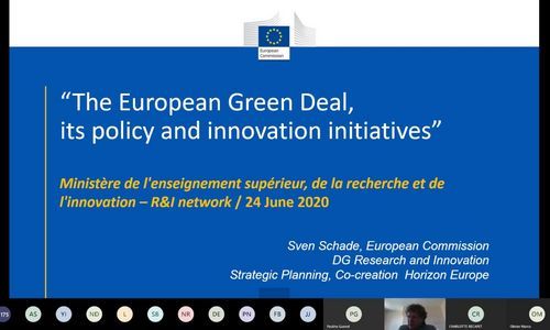 The Horizon 2020 Green Deal call, presentation by Sven Schade, European Commission