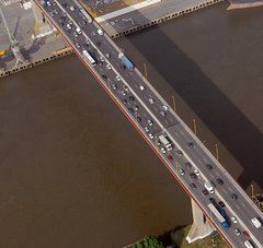 pont de cheviré vu du ciel